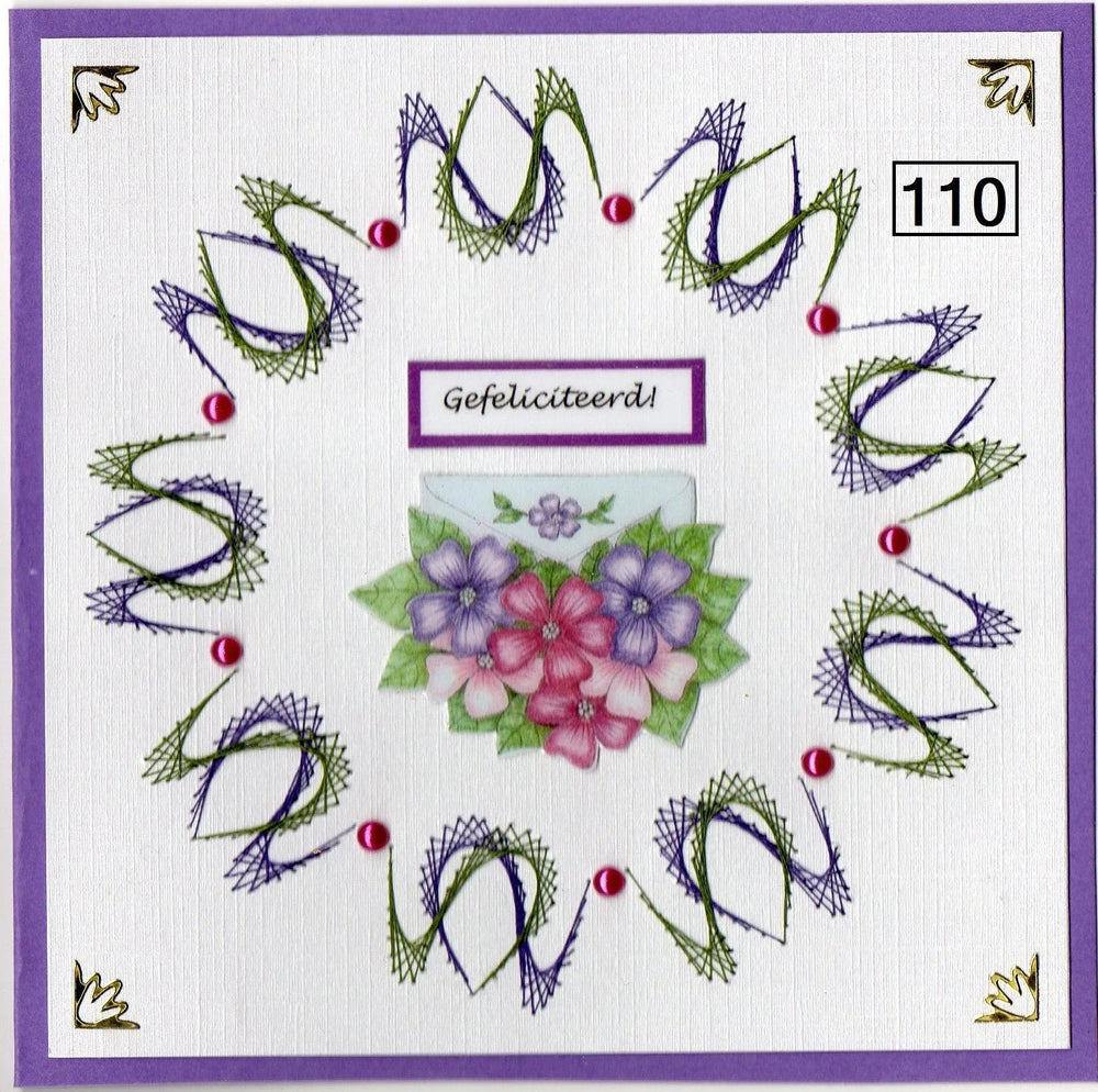 Motif de broderie numérique Laura's Design - Couronne de tulipes