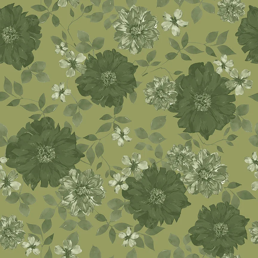 Celeste - Camelot Fabrics - Floral Paradise - Green