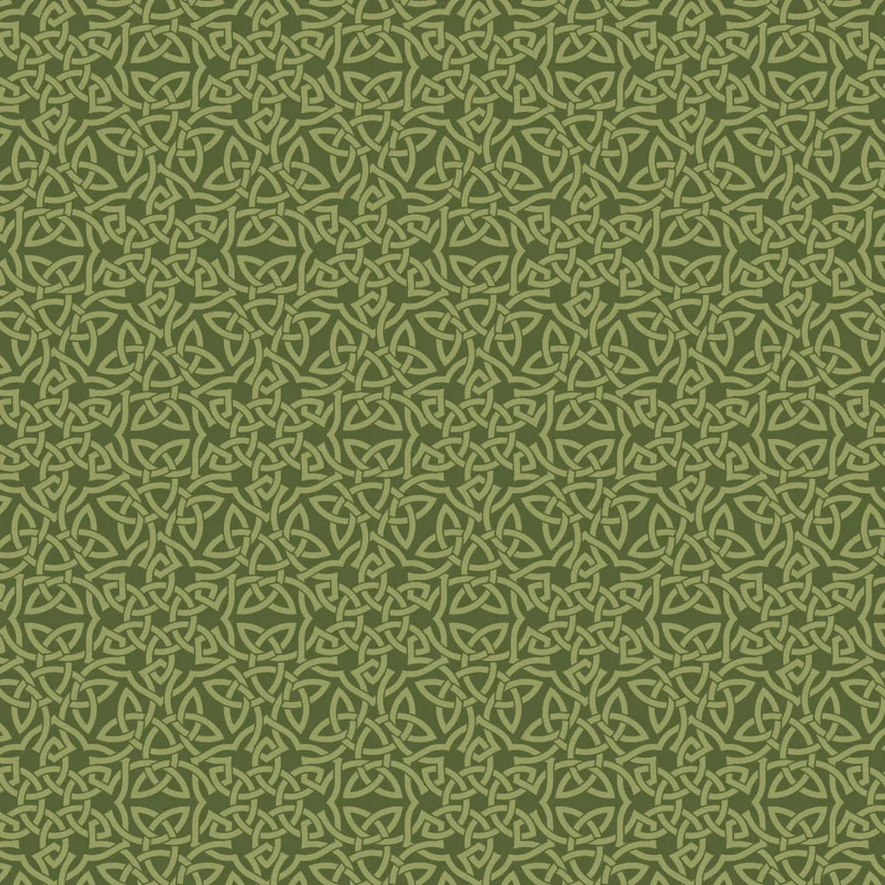 Celeste - Camelot Fabrics - Celtic Knots - Green