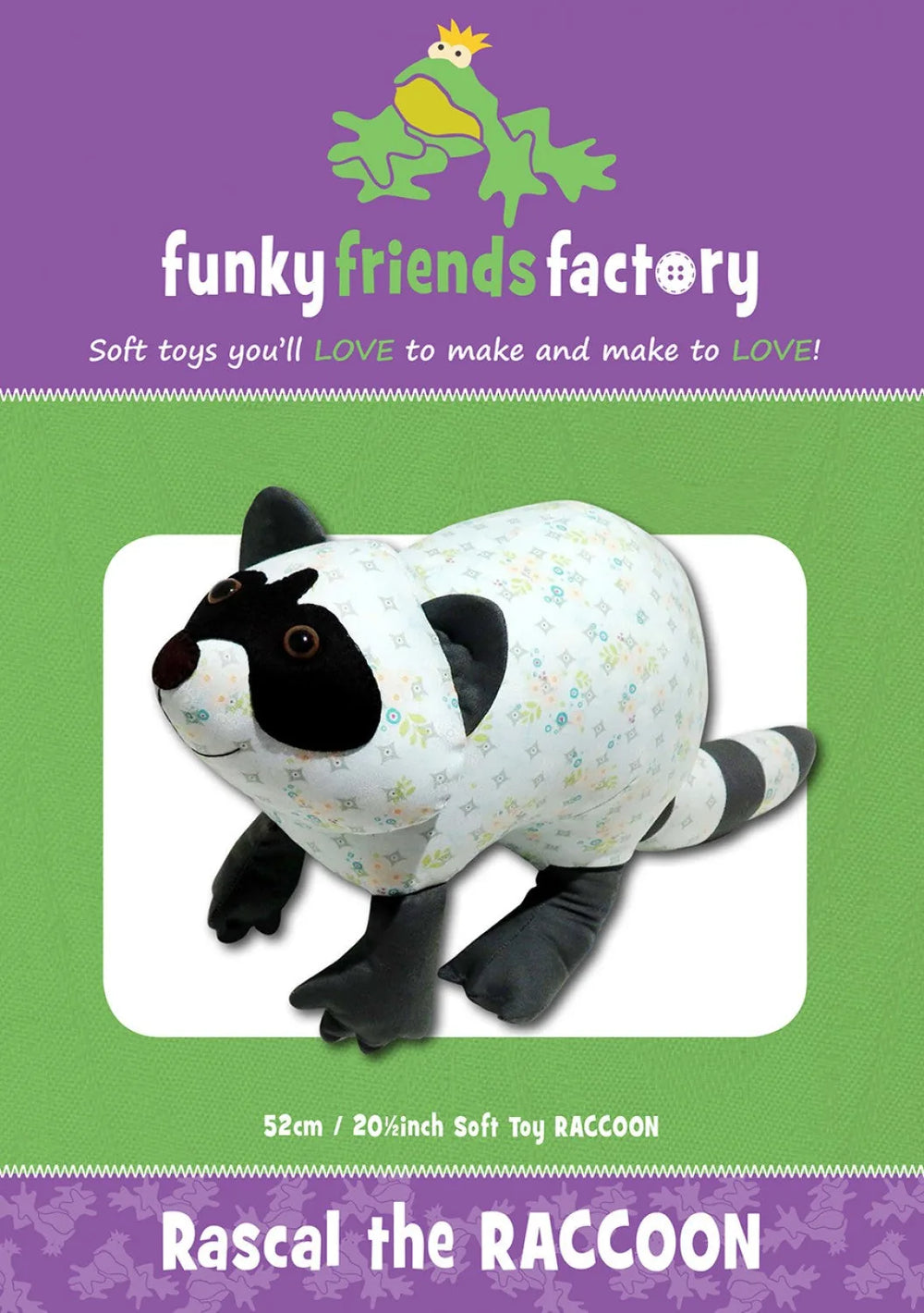 Rascal the Raccoon Pattern by Funky Friends Factory
