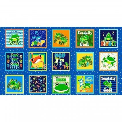 Benartex - Toadally Cool - Glow in the Dark Panel