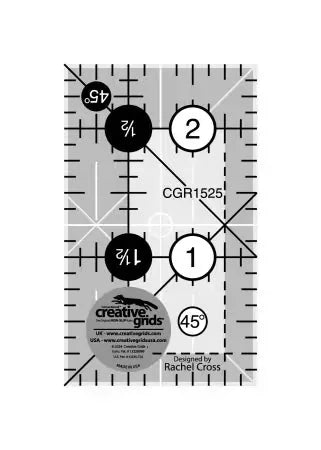 Creative Grids Quilt Ruler 1.5" x 2.5" Rectangle