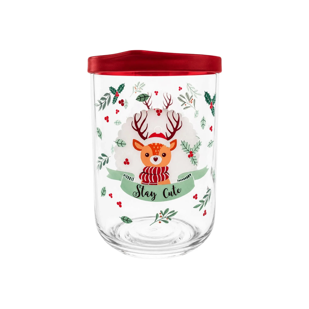 Holiday Glass Storage Jar with Red Lid
Christmas Edition 34 oz - LAV DUO - 1 Piece