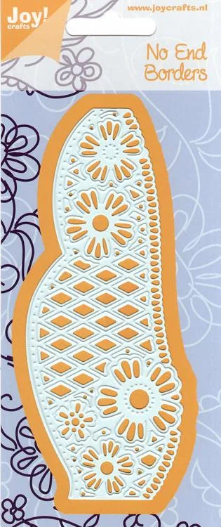 Joy Crafts Pochoir Découpe et Gaufrage - Bordure avec Sculpture et Fleurs