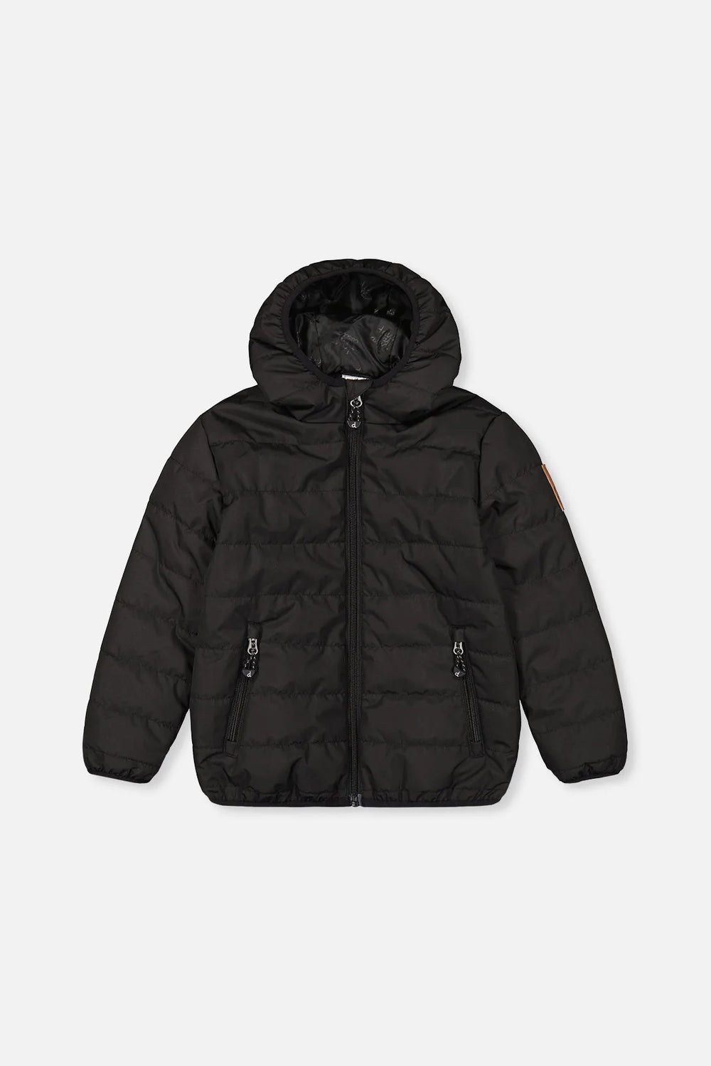 Insulating Quilted Mid-Season Jacket Black