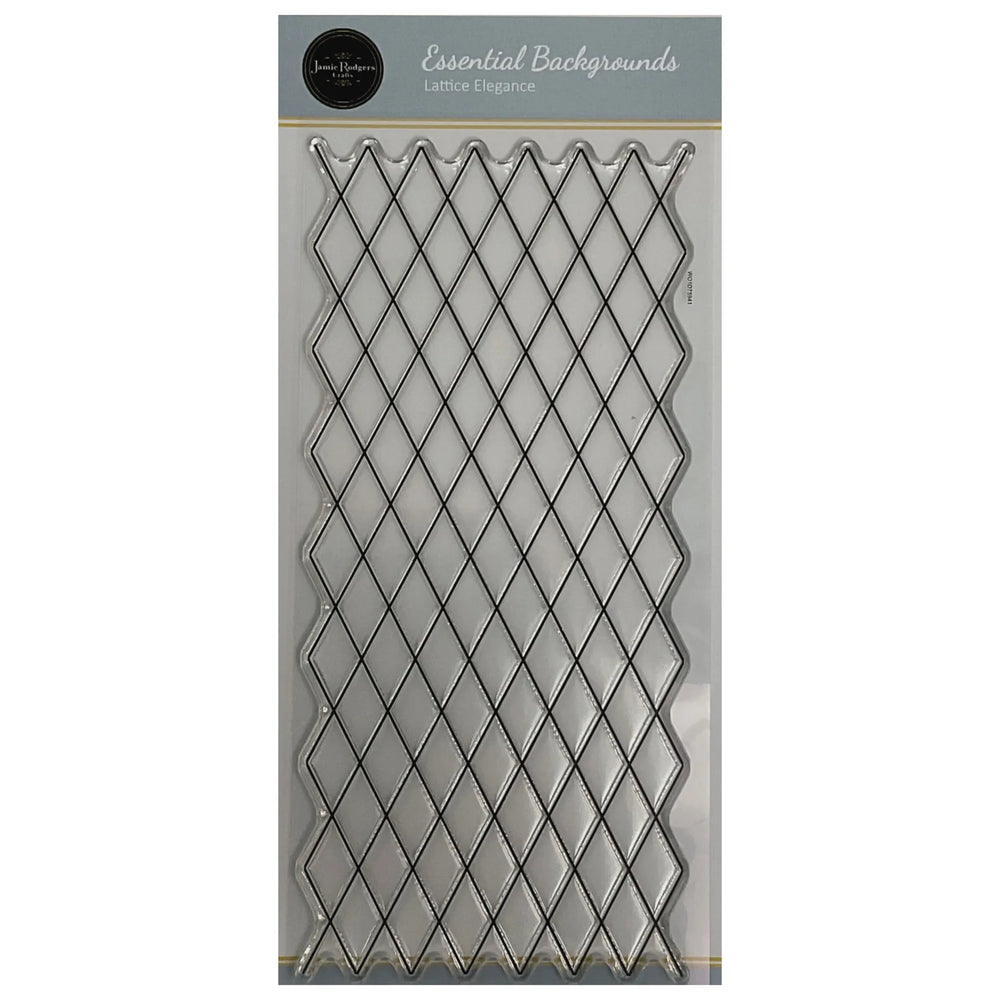 Jamie Rodgers Crafts - Ensemble de tampons transparents Lattice Elegance DL