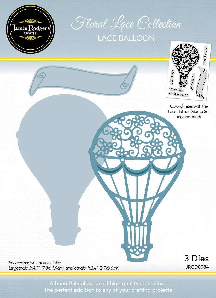 Jamie Rodgers Crafts Lace Balloon Die Set