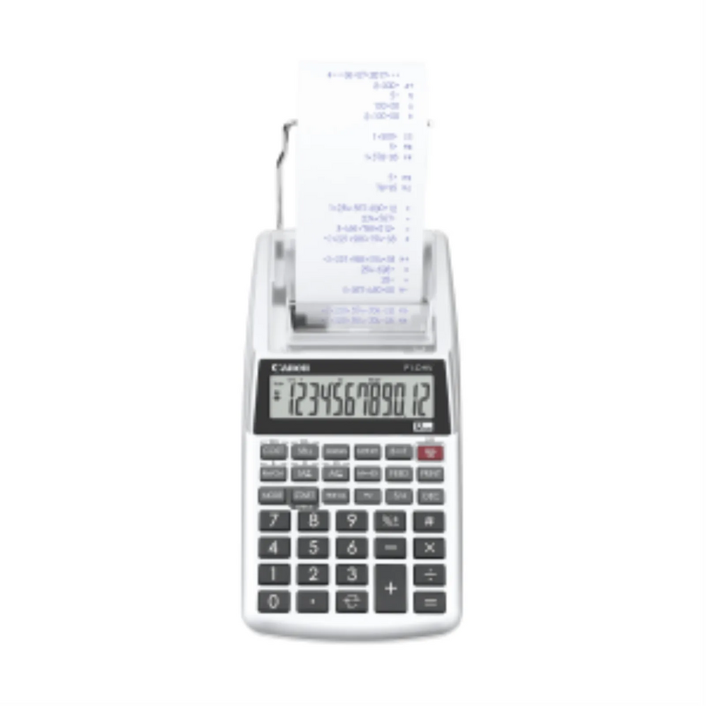 2203C002 Canon P1-DHV-3 Silver In-Hand Printing Calculator