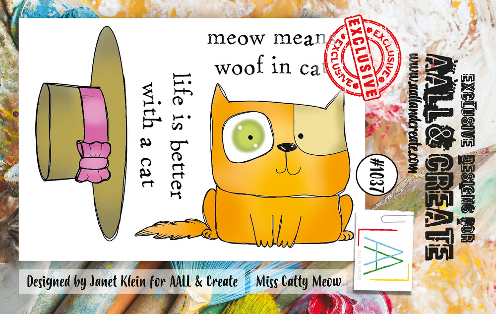 AALL & Create Set de tampons A7 - 1037 - Miss Catty Meow