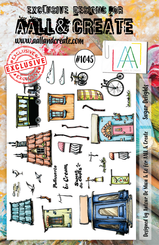 AALL and Create Lot de Tampons A5 - #1045 - Douceurs Sucrées