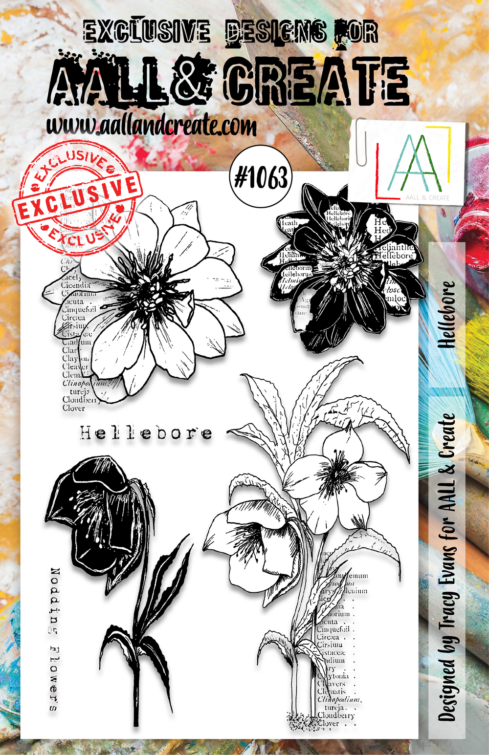 AALL and Create Lot de Tampons A5 - 1063 - Hellébore