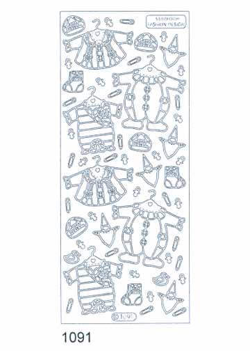 Autocollants décoratifs - Vêtements de bébé fille