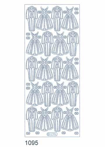 Stickers décoratifs - Tuxedo et robe de soirée