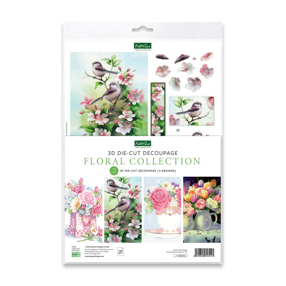 Découpage Découpé – Collection Florale (Lot de 12)