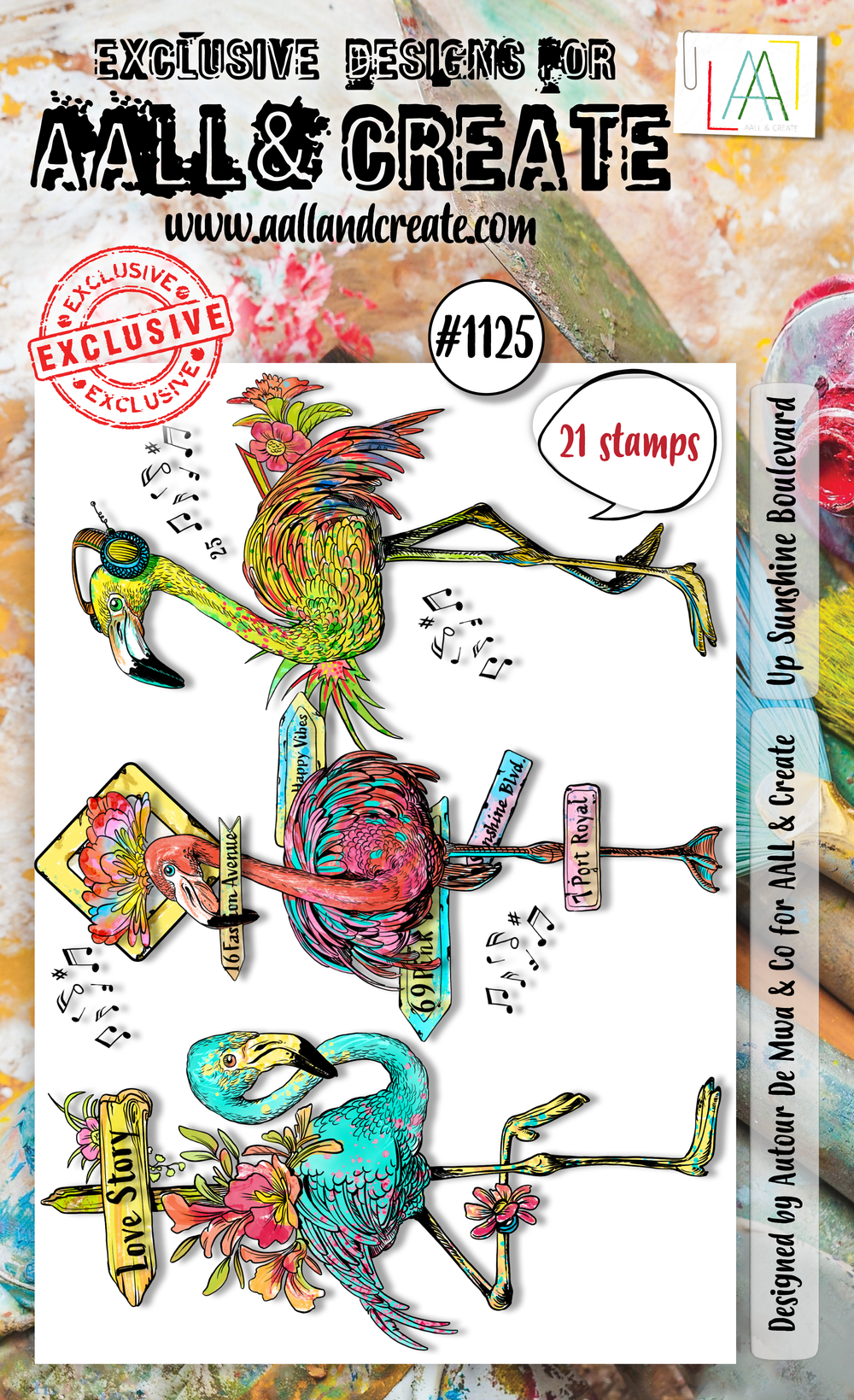 AALL and Create - Set de tampons A6 - Up Sunshine Boulevard