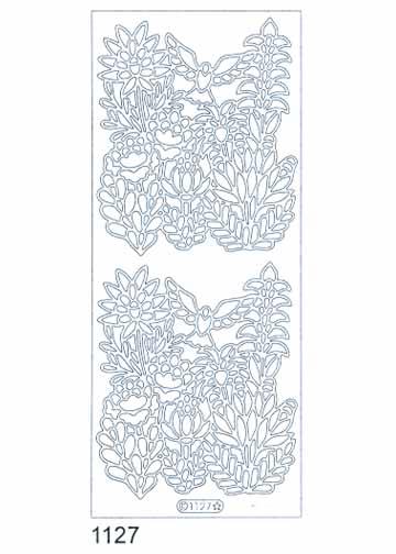 Autocollants décoratifs - Fleurs sauvages avec oiseau