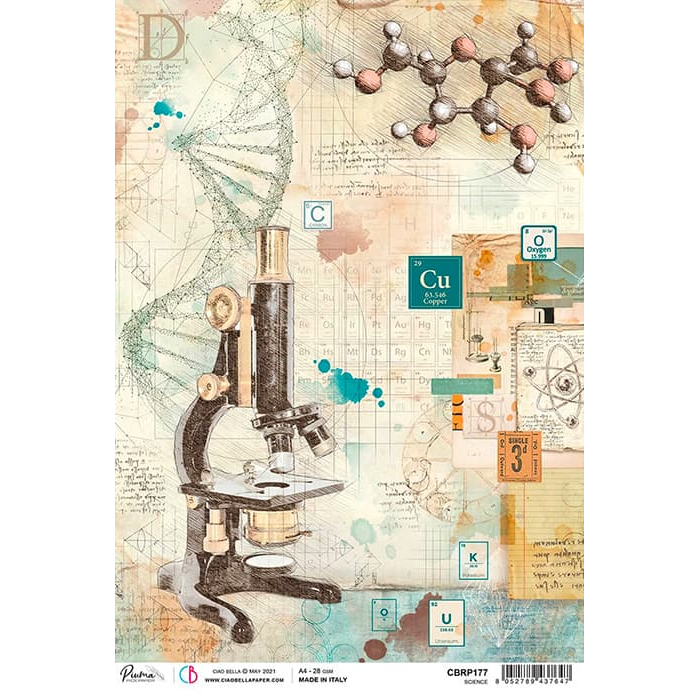 Ciao Bella Papier de riz A4 Science