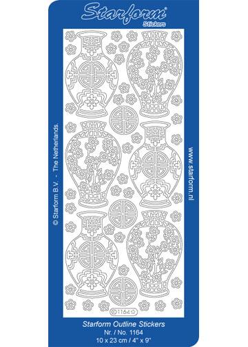 Stickers Déco - Vases Orientaux