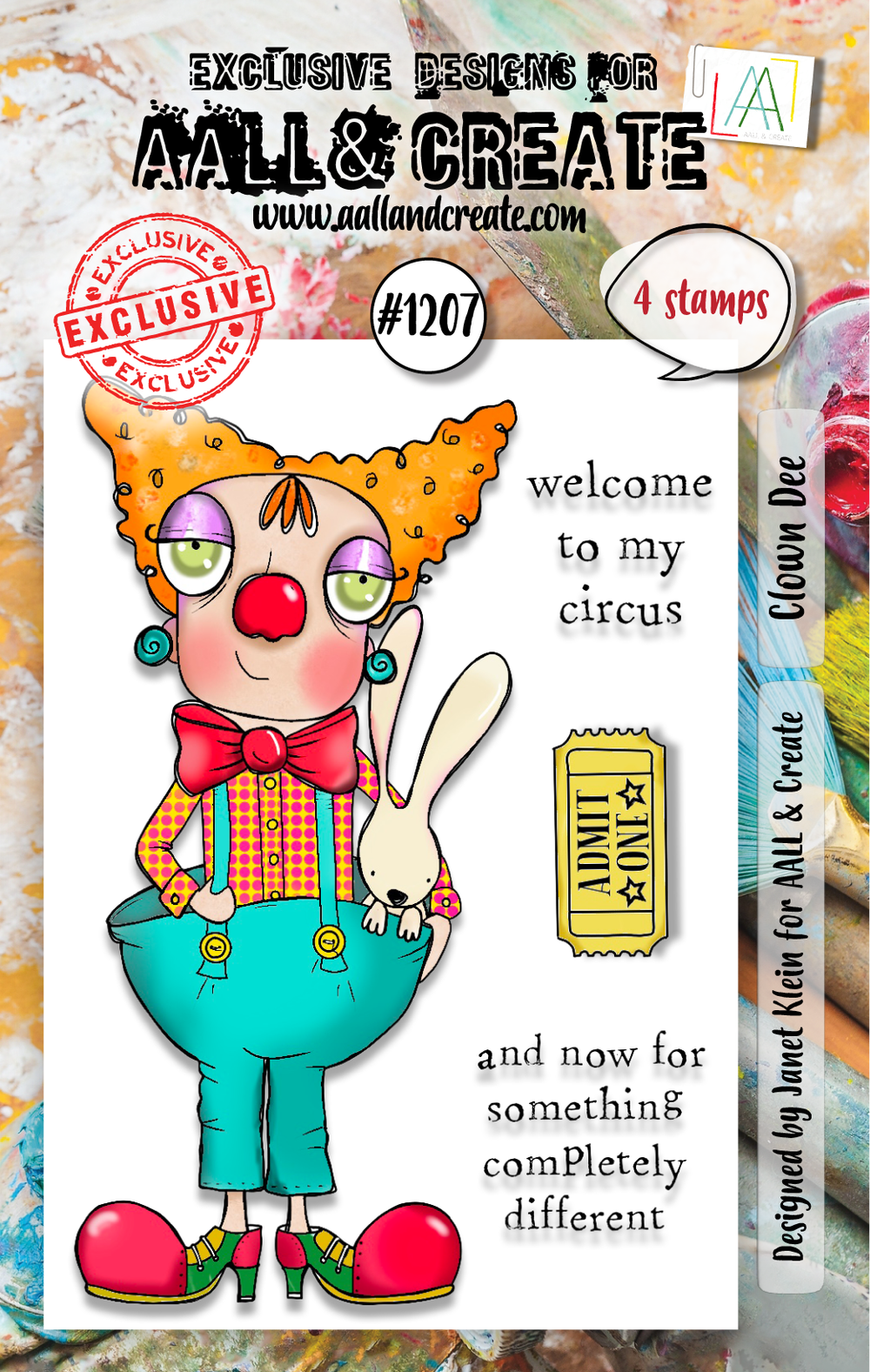 AALL and Create - Set de tampons A7 - Clown Dee