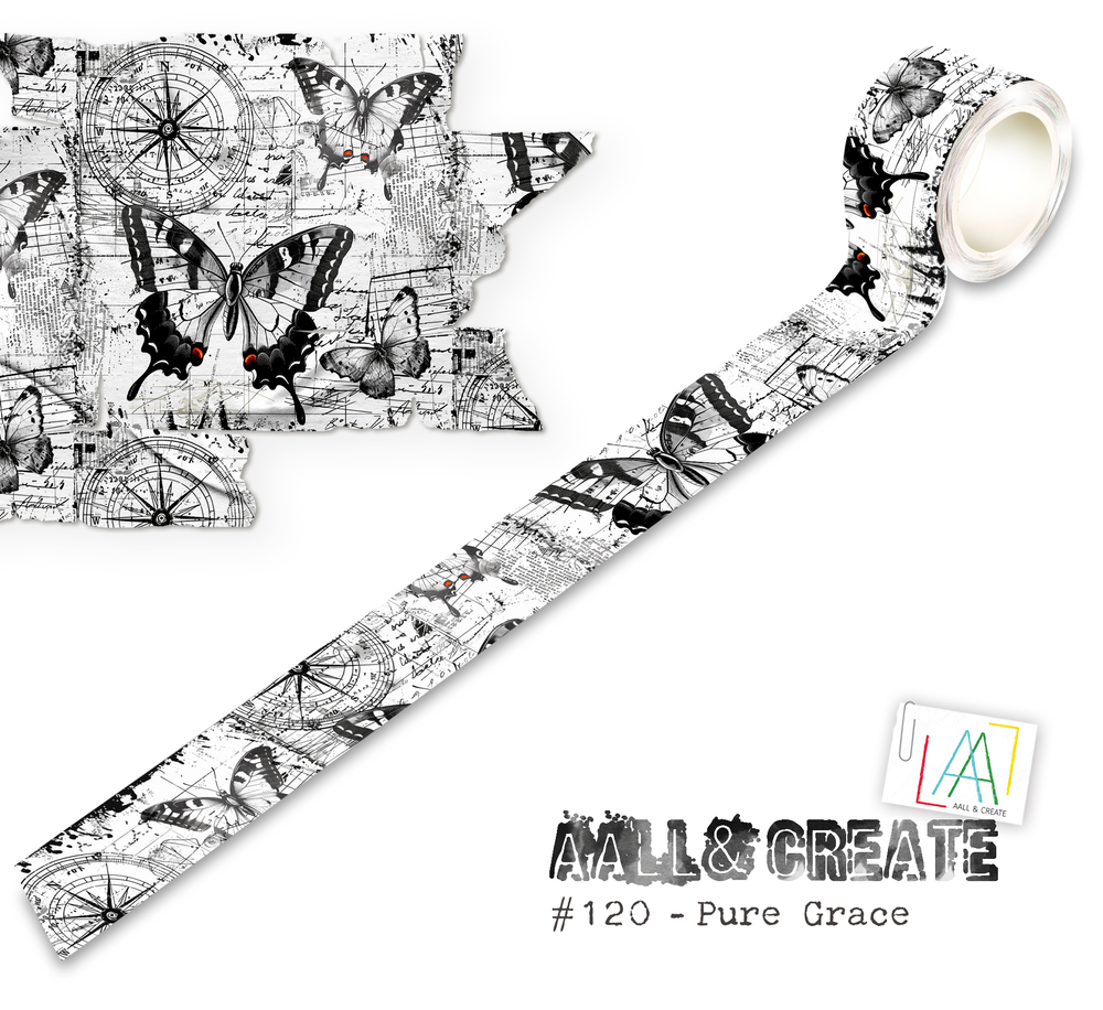 AALL and Create - Rouleau de Masking Tape 25 mm x 10 m - Pure Grace
