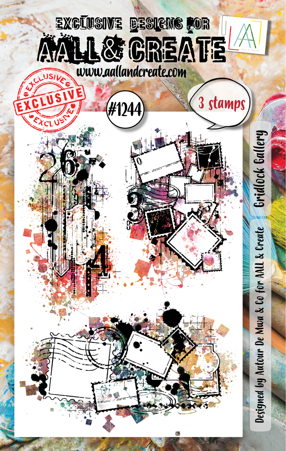 AALL and Create - Set de tampons A7 - Gridlock Gallery