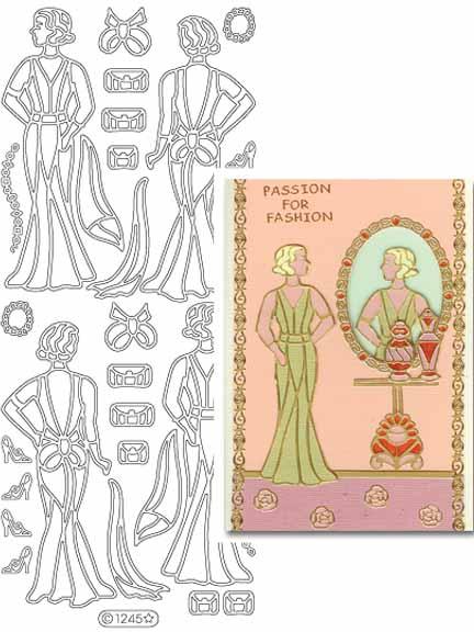 Autocollants décoratifs - Dames Rétro