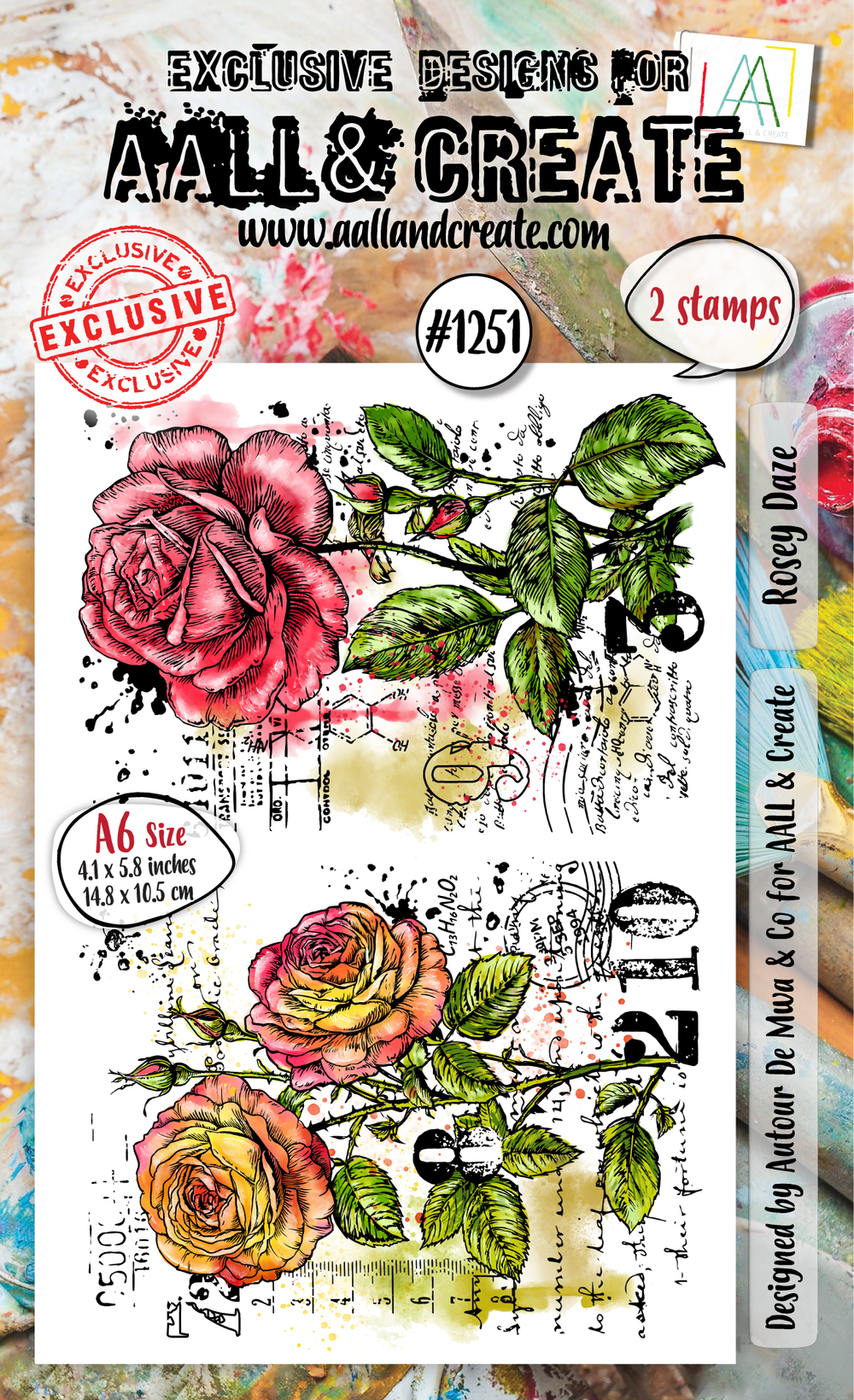 AALL and Create - Set de tampons A6 - Rosey Daze