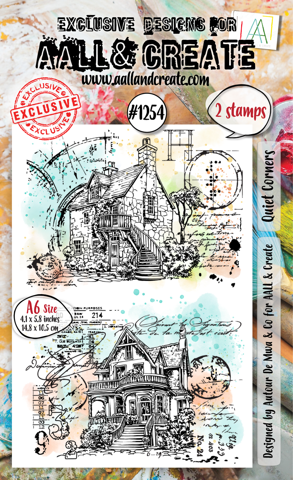 AALL and Create - A6 Stamp Set - Quiet Corners