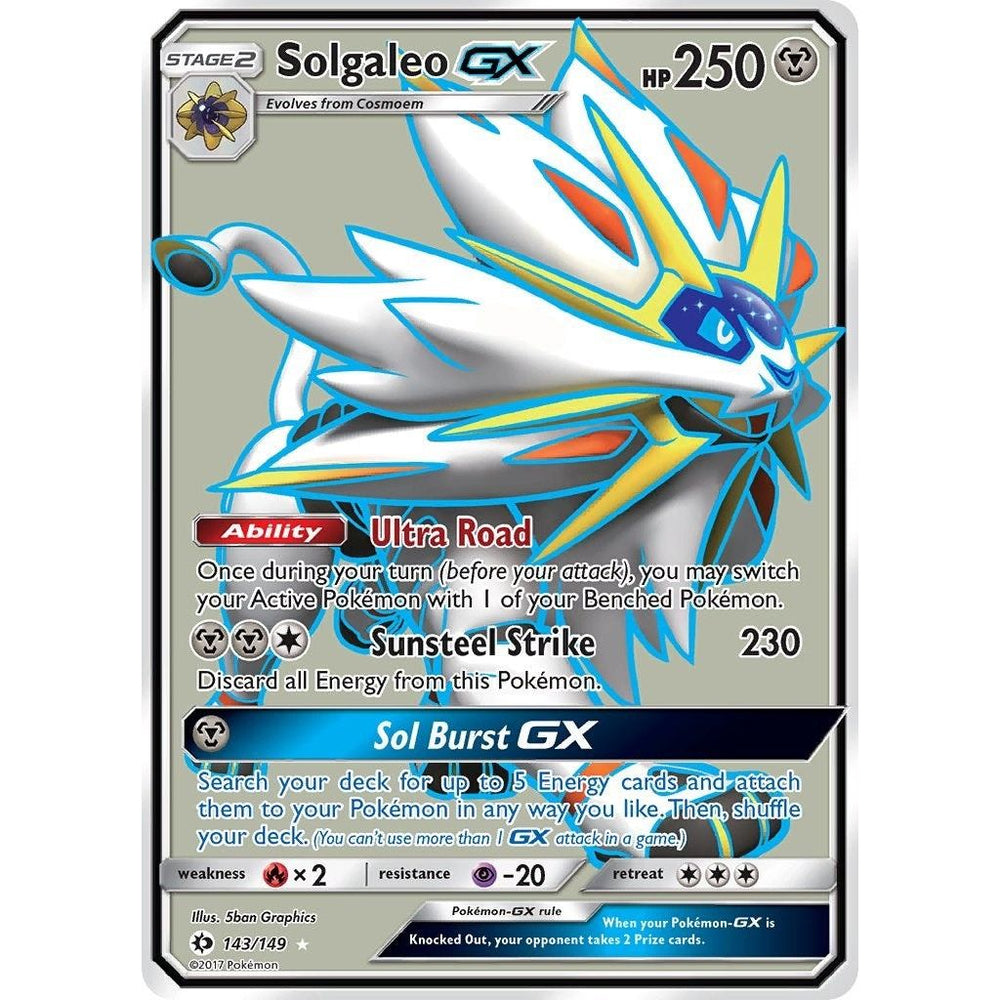 Solgaleo GX (Full Art) (143/149) (SM01)