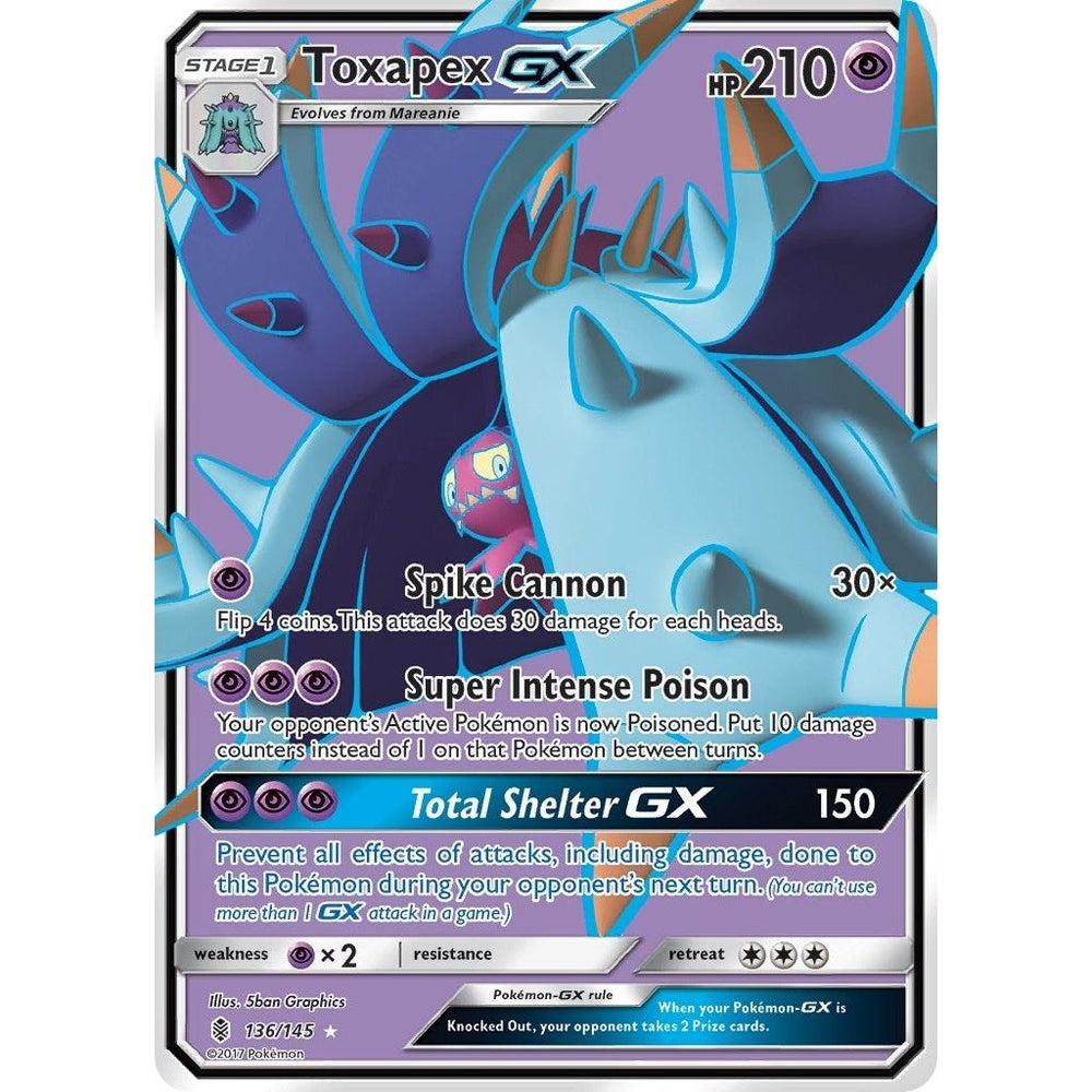 Toxapex GX (Full Art) (136/145) (SM02)