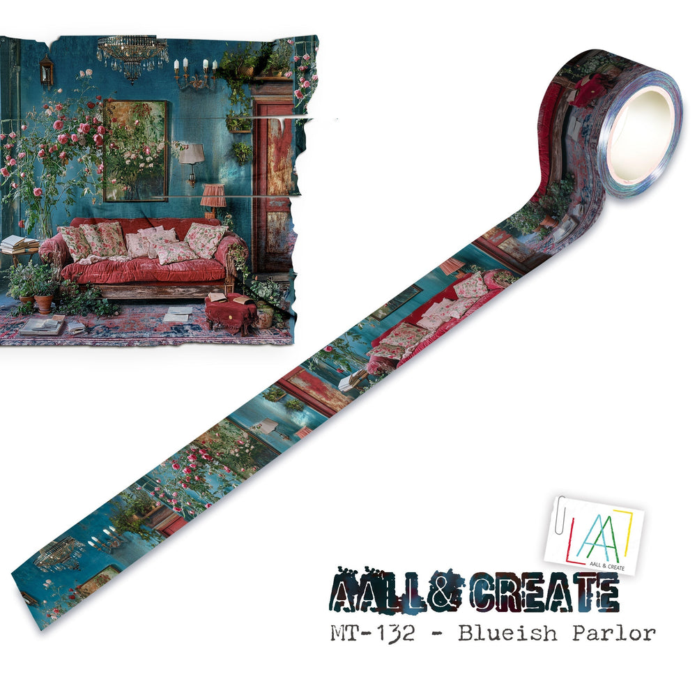 AALL and Create - Rouleau de Masking Tape 25mm x 10m - Blueish Parlor (Layer-It-Up !)