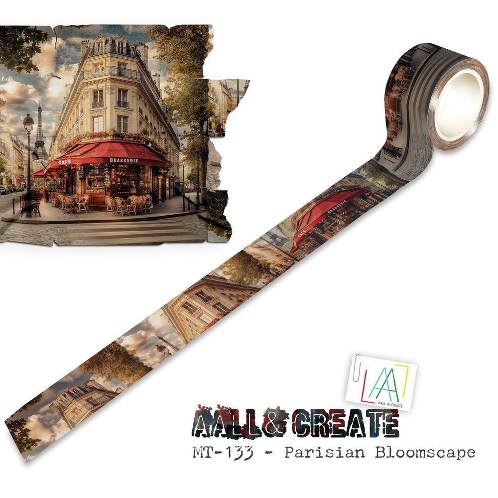AALL and Create - Washi Tape 25mm x 10m - Parisian Bloomscape (Layer-It-Up!) — Ecstasy Crafts