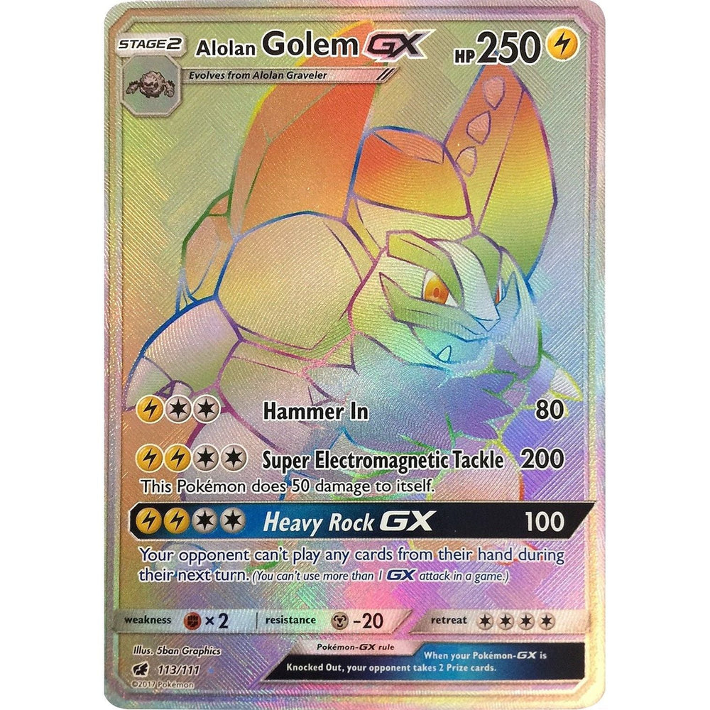 Alolan Golem GX (Secret) (113/111) (SM04)