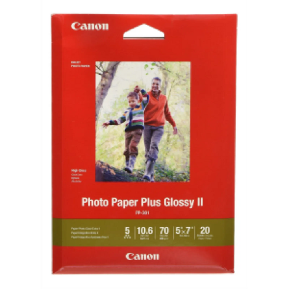 PP-301 5" x 7" Photo Paper Plus Glossy (20 sheets/pkg)