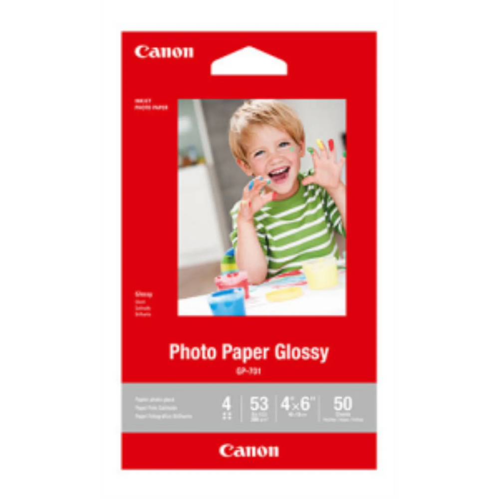 GP-701 4" x 6" Photo Paper Glossy (50 sheets/pkg)