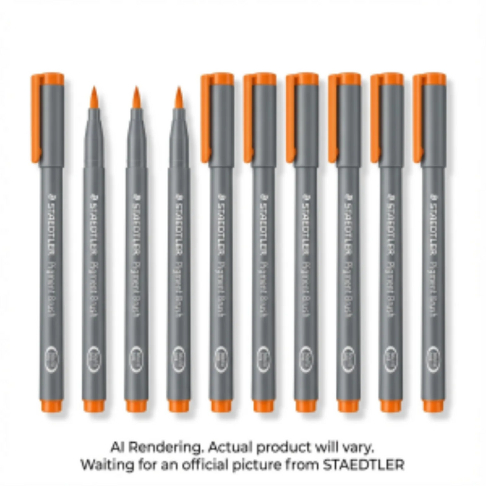Pigment Brush Pen Orange
