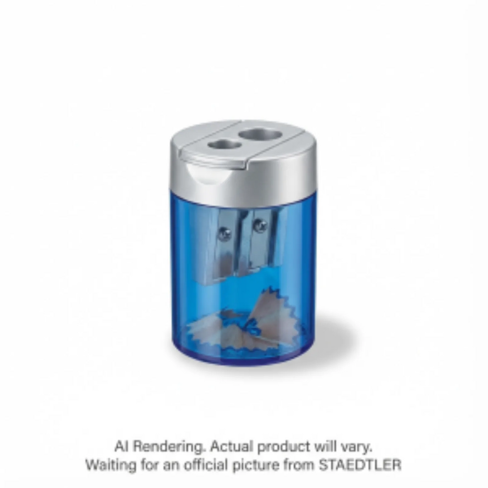 Sharpener tub 2 hole round BK