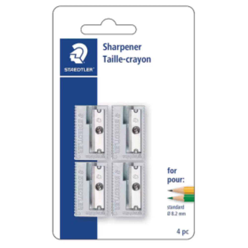 Sharpener, Plastic Silver, Bk4
