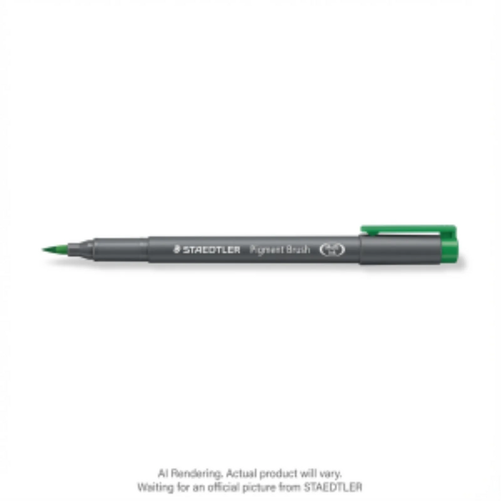 Pigment Brush Pen Green