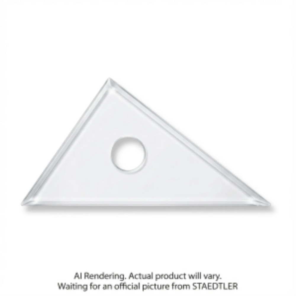Set square clear acryl. 8'' 30/60