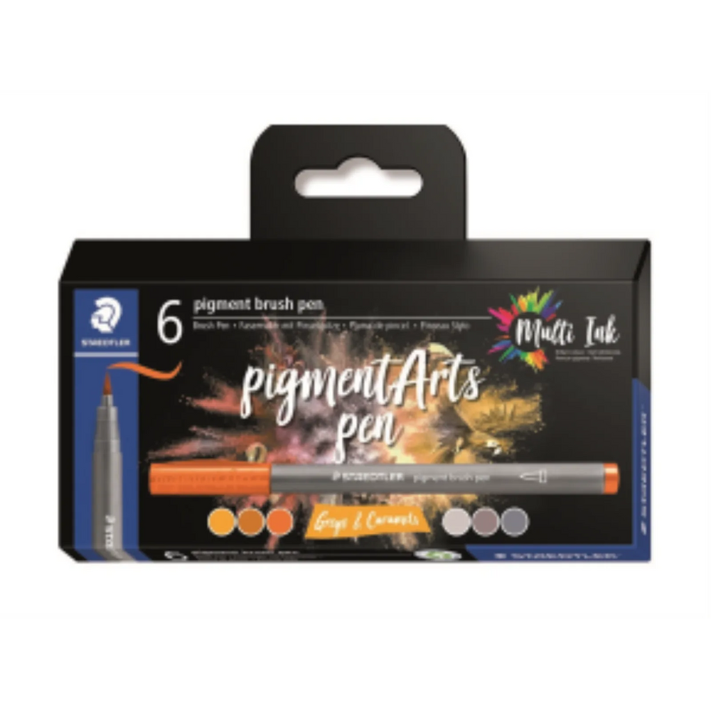 Pigment arts Brush Greys & Caramels