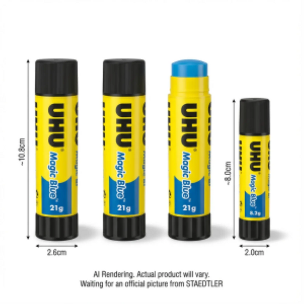 Glue, UHU, 3x21+8g BLUE