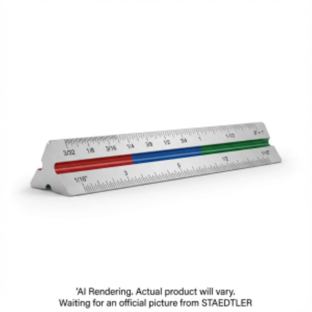 Scale trianglr 12'' metal Arch. BK