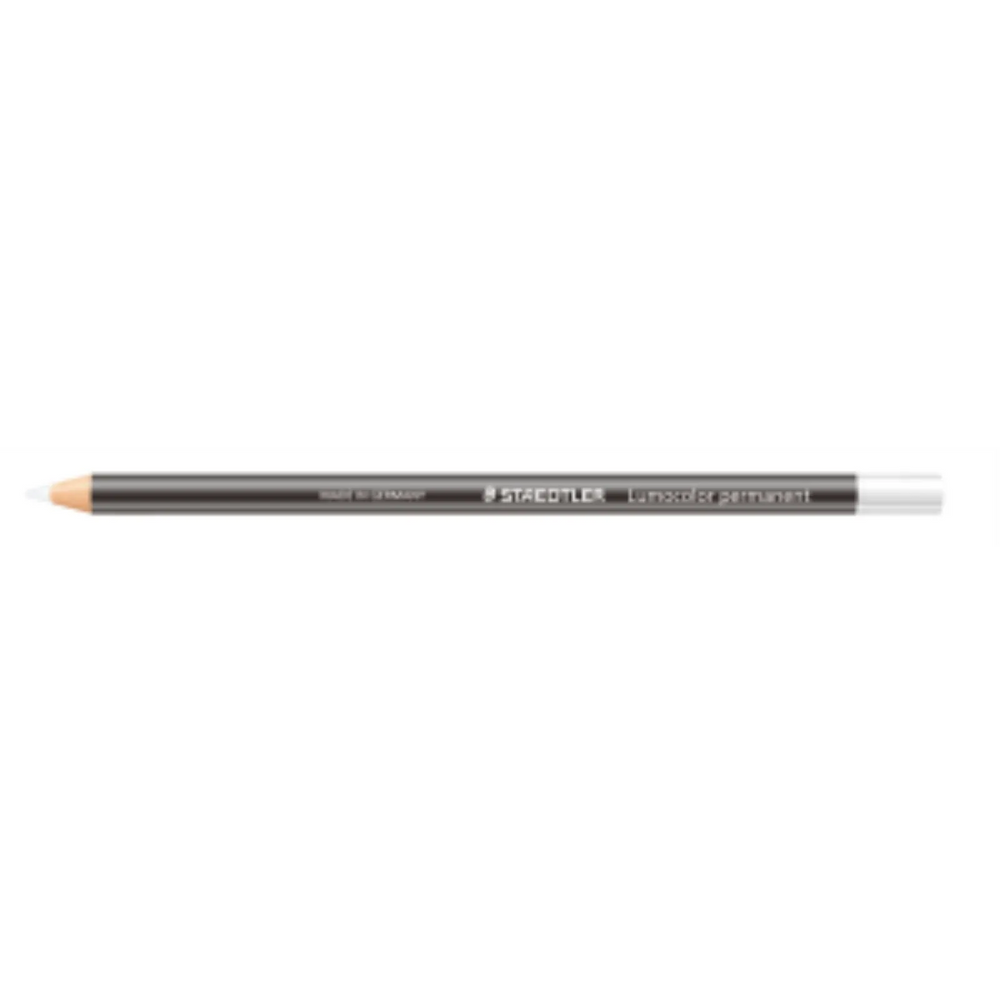 Lumocolor® permanent glasochrom Waterproof dry marker - White