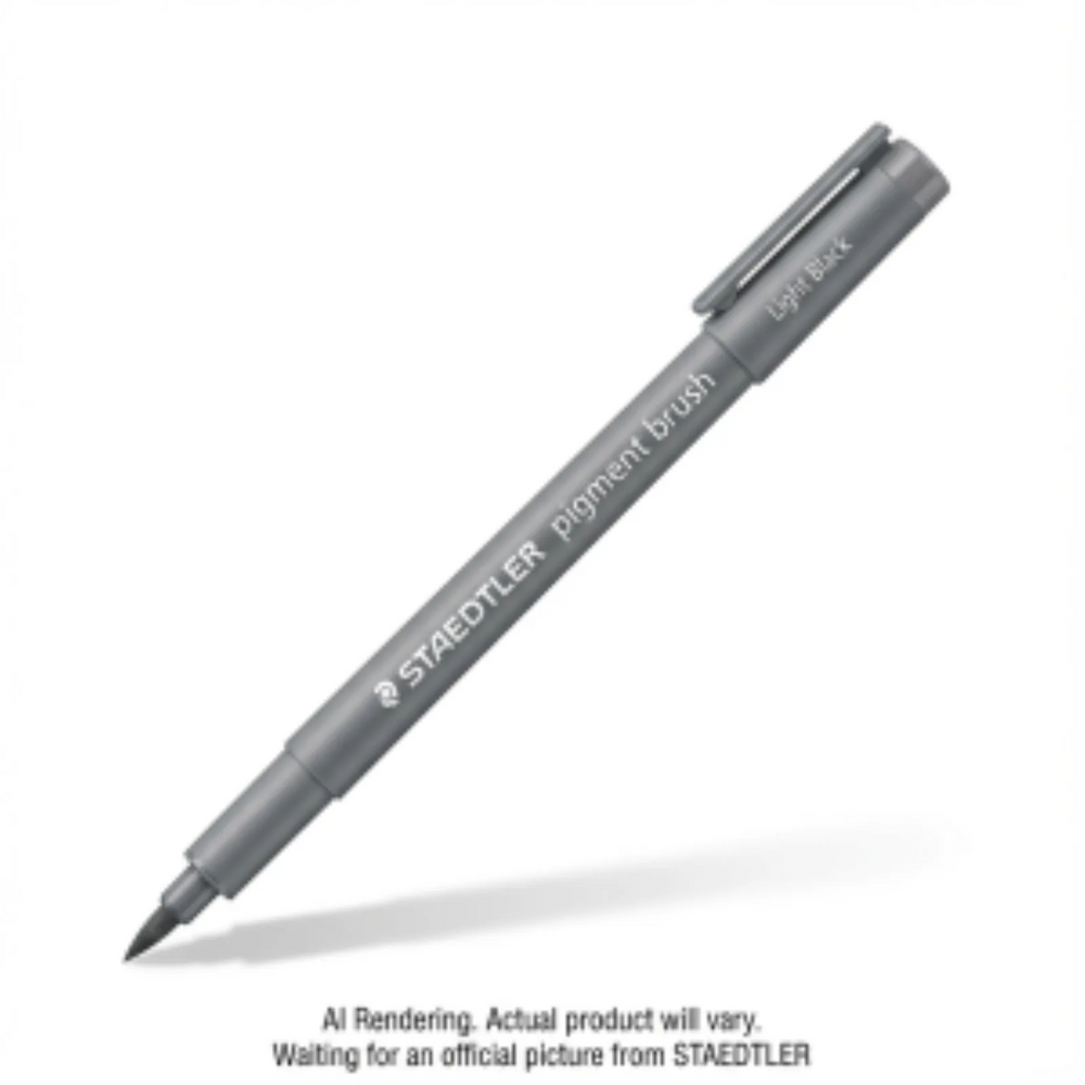 Pigment Brush Pen Light Black