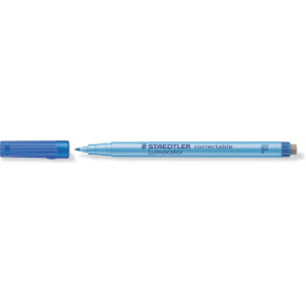 OHP pen Lumocolor correctable F blu