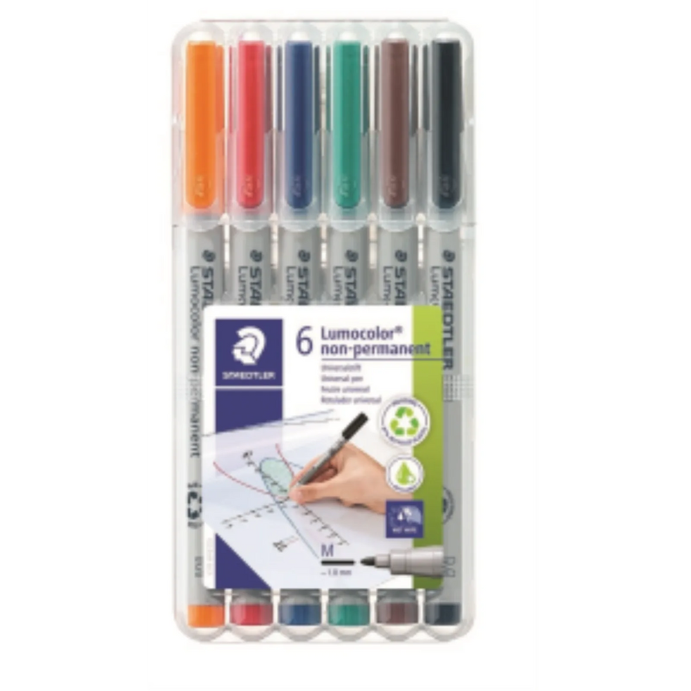 Universal pen Lumocolor non-p M 6pc