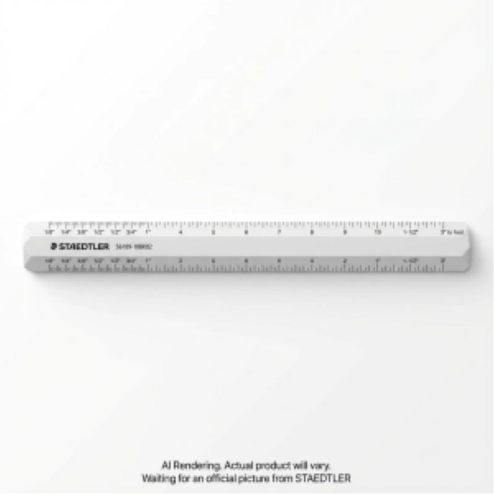 Flat scale 12'' architect BK