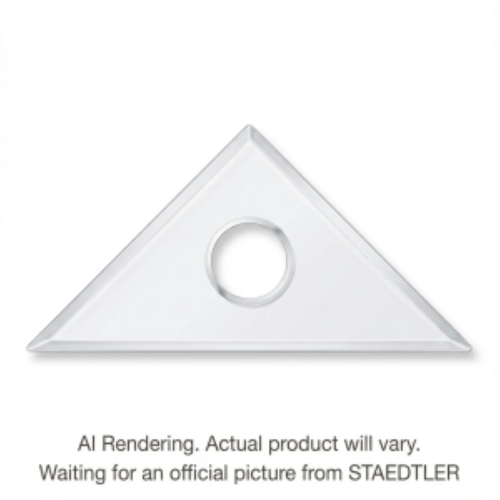 Set square clear acryl. 8'' 45/90