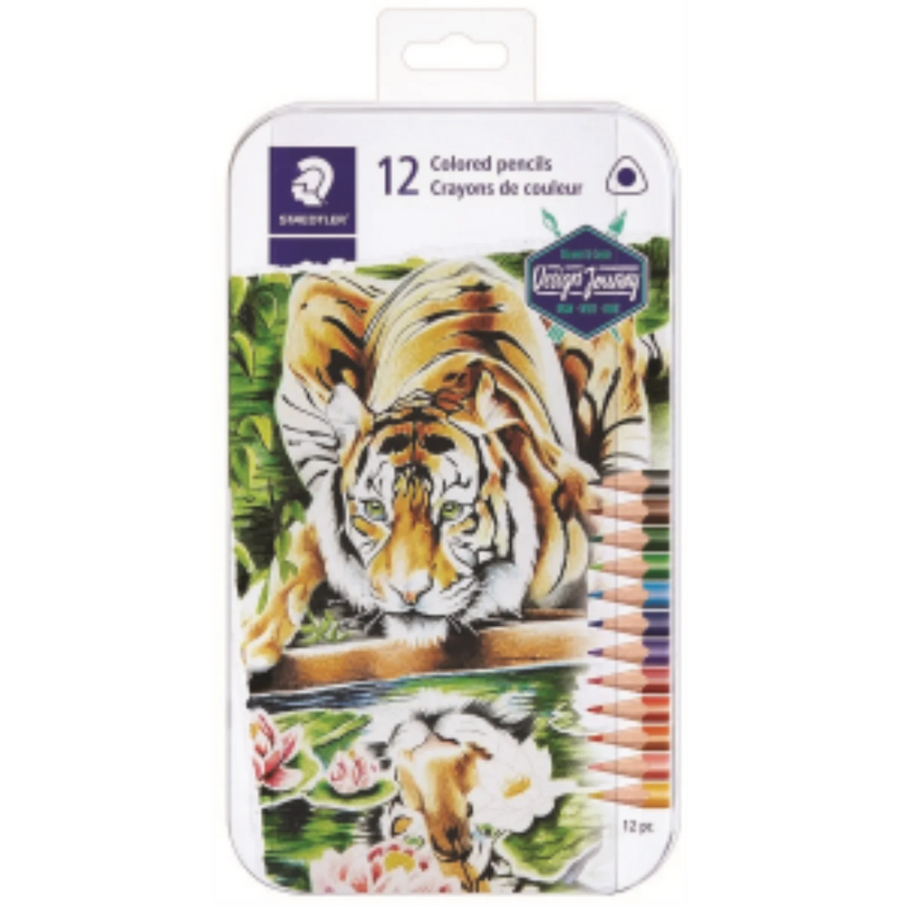 Permanent Color pencil, 3mm, metal tin, 12pk